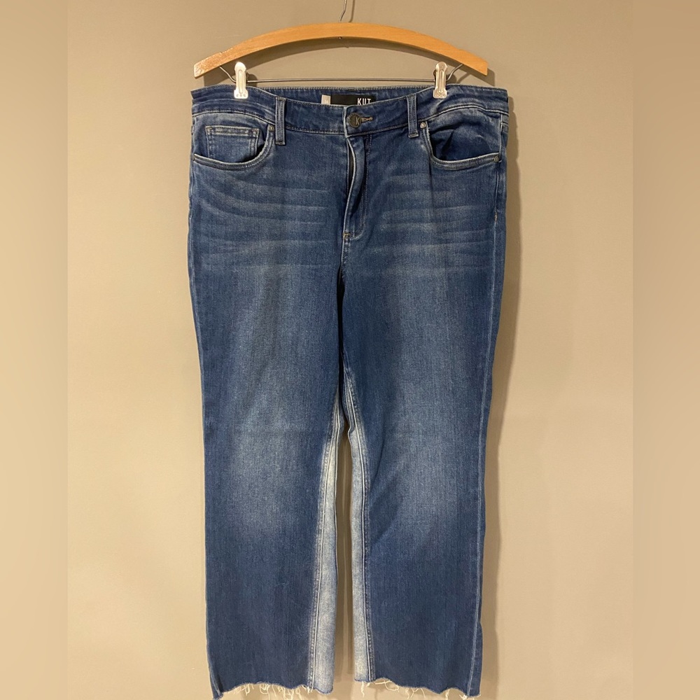 Kut From the Kloth Kelsey High Rise Flare Jeans Denim Size 14